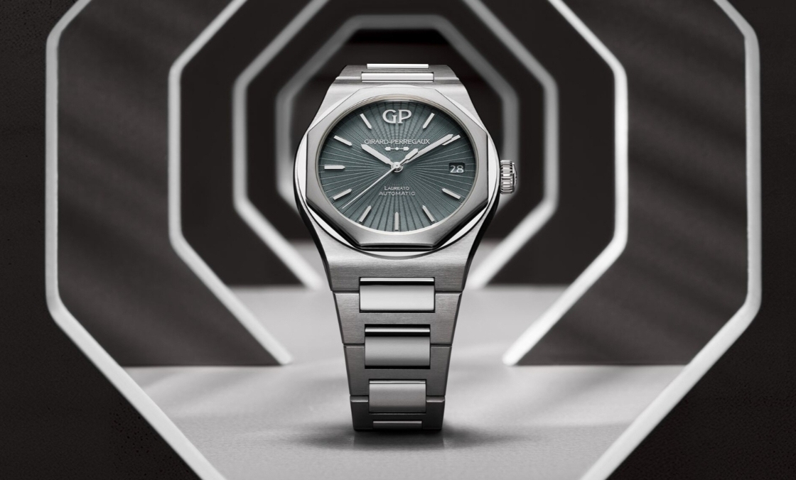 GIRARD-PERREGAUX - LAUREATO - 81010-11-3475-1CM - GP芝柏表再推Laureato力作，灰色琺瑯錶盤質感再升級