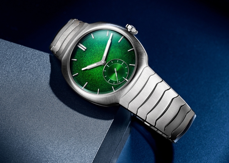腕間一抹清新流光！H. MOSER & CIE.推出Streamliner小秒針萊姆綠琺瑯專賣店限定版腕錶