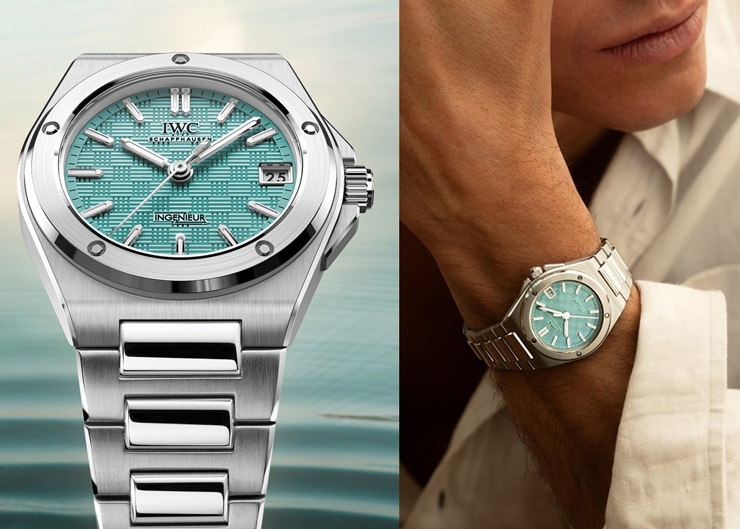 捕捉夏日淺水光彩｜全新「Pool」面盤，IWC Ingenieur工程師自動腕錶35