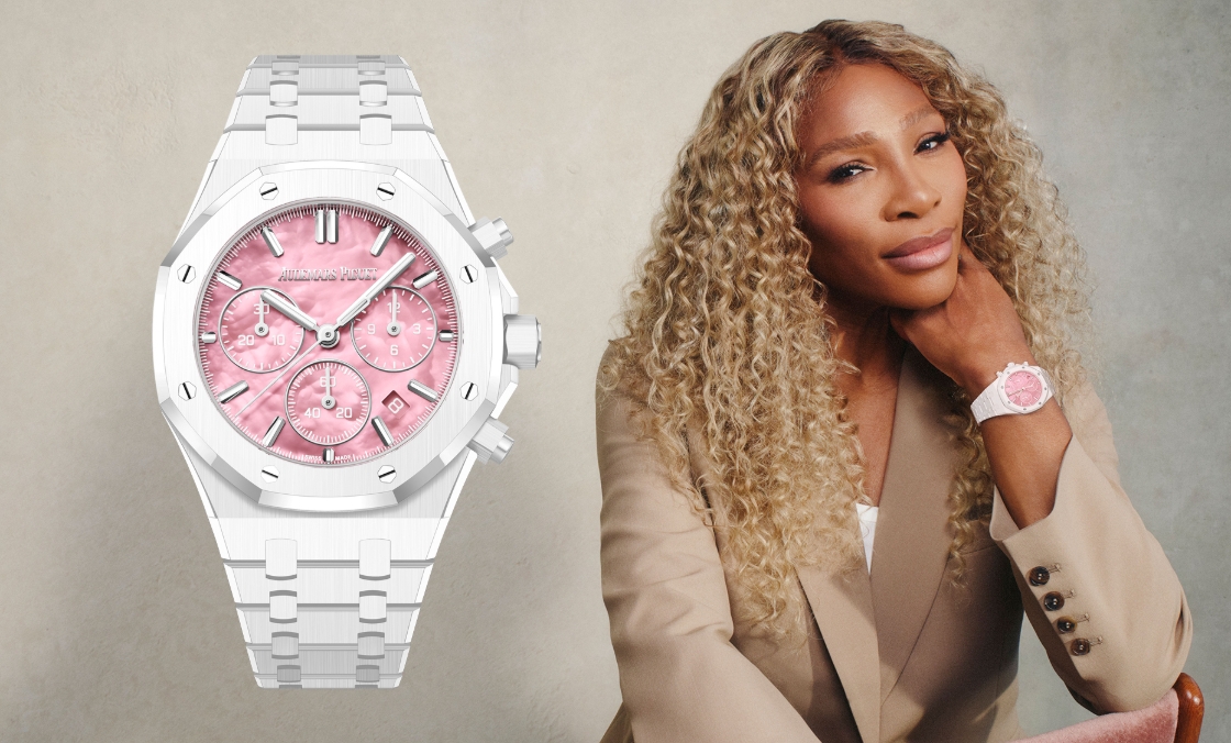 AUDEMARS PIGUET - ROYAL OAK - 26450CB.OO.1356CB.02 - 網球女王 × Royal Oak！愛彼首度攜手Serena Williams推出Royal Oak白色陶瓷38mm限量版
