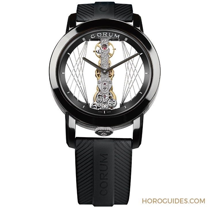 CORUM - BUBBLE - B113/03952 - 金色吊橋 懸絲掛冕｜CORUM金橋系列 建築與製錶美學的極致融合