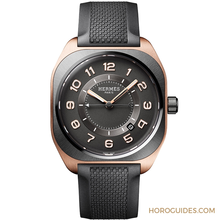 HERMES - H08 - W060124WW00 - 愛馬仕HERMÈS H08腕錶推出玫瑰金奢華版本