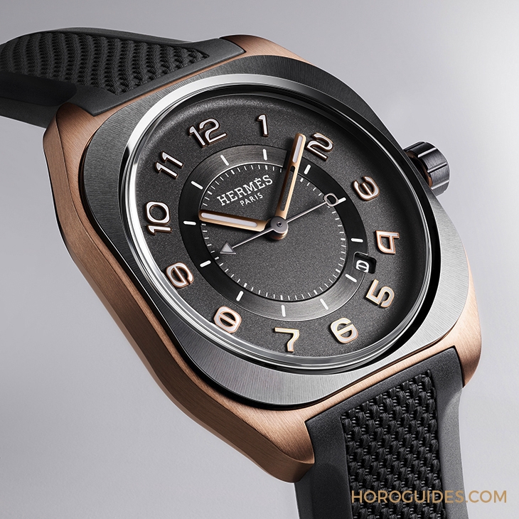 HERMES - H08 - W060124WW00 - 愛馬仕HERMÈS H08腕錶推出玫瑰金奢華版本