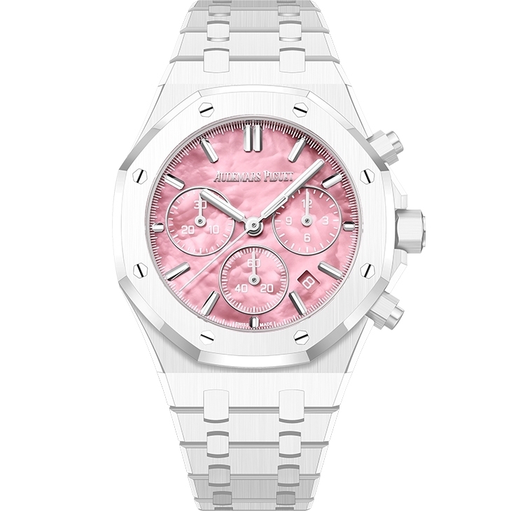 AUDEMARS PIGUET - ROYAL OAK - 26450CB.OO.1356CB.02 - 網球女王 × Royal Oak！愛彼首度攜手Serena Williams推出Royal Oak白色陶瓷38mm限量版