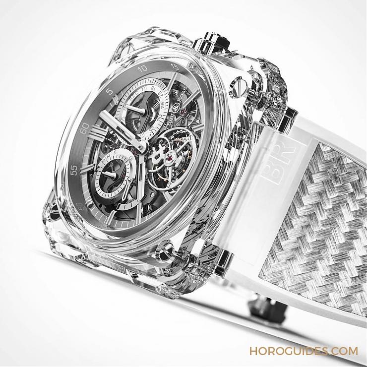 BELL & ROSS - INSTRUMENTS - BRX1-SKTB-SAPHIR - 披上藍寶石水晶外衣,蓋不住柏萊士的玻璃芯