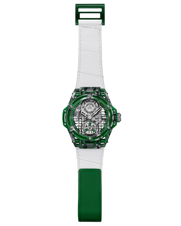 HUBLOT - BIG BANG - 429.QKG.0120.NR.DJO26 - 捕捉網球靈魂,見證草地賽場勝仗|Hublot Big Bang陀飛輪祖高域GOAT綠茵款