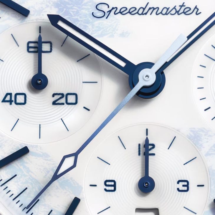 OMEGA - SPEEDMASTER - 522.30.38.50.04.001 - OMEGA發表Speedmaster 38mm Milano Cortina 2026冬奧特別版，以冰藍設計詮釋運動與時間之美