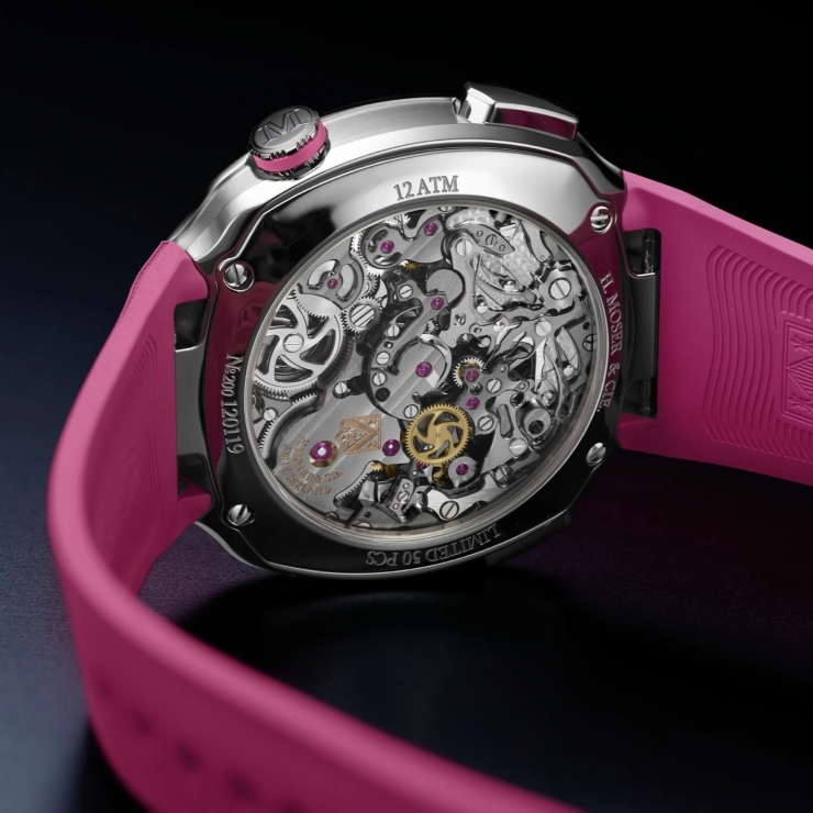 H. MOSER & CIE - STREAMLINER - 6700-1201 - 粉紅風暴來襲！亨利慕時攜手Alpine車隊推出「疾速者」粉紅特別版