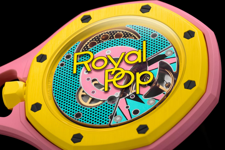 SWATCH - Royal Pop - SSX03L100N - 誰說皇家橡樹一定高不可攀?Swatch × AP 聯名懷錶平價登場,好玩度直接破表!