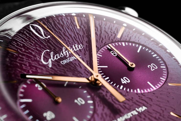 GLASHÜTTE ORIGINAL - Vintage - 1-39-34-08-22-04 - 格拉蘇蒂原創Glashütte Original Sixties Chronograph 年度版,以紫羅蘭色重現六零年代黑膠歲月