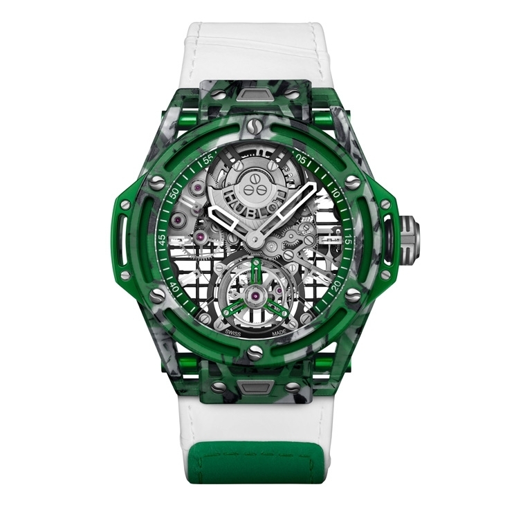 HUBLOT - BIG BANG - 429.QKG.0120.NR.DJO26 - 捕捉網球靈魂,見證草地賽場勝仗|Hublot Big Bang陀飛輪祖高域GOAT綠茵款