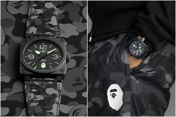 BELL & ROSS - INSTRUMENTS - 史上最迷彩的雙品牌聯名！BELL & ROSS與BAPE首度跨界合作