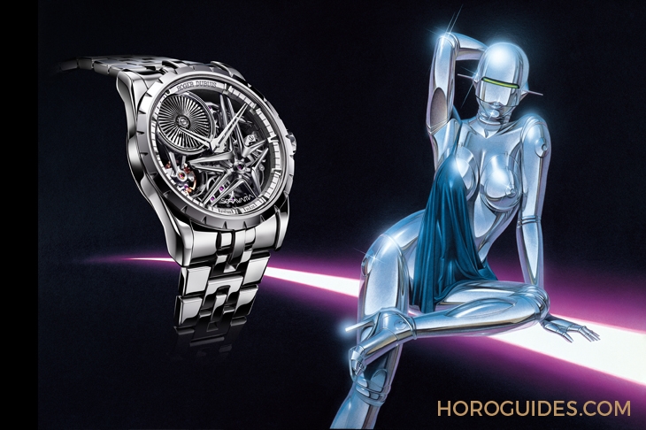 ROGER DUBUIS - EXCALIBUR - RDDBEX1013 - 這款自動盤轉起來很迷幻!Roger Dubuis攜手空山基推出Excalibur Sorayama Monobalancier腕錶