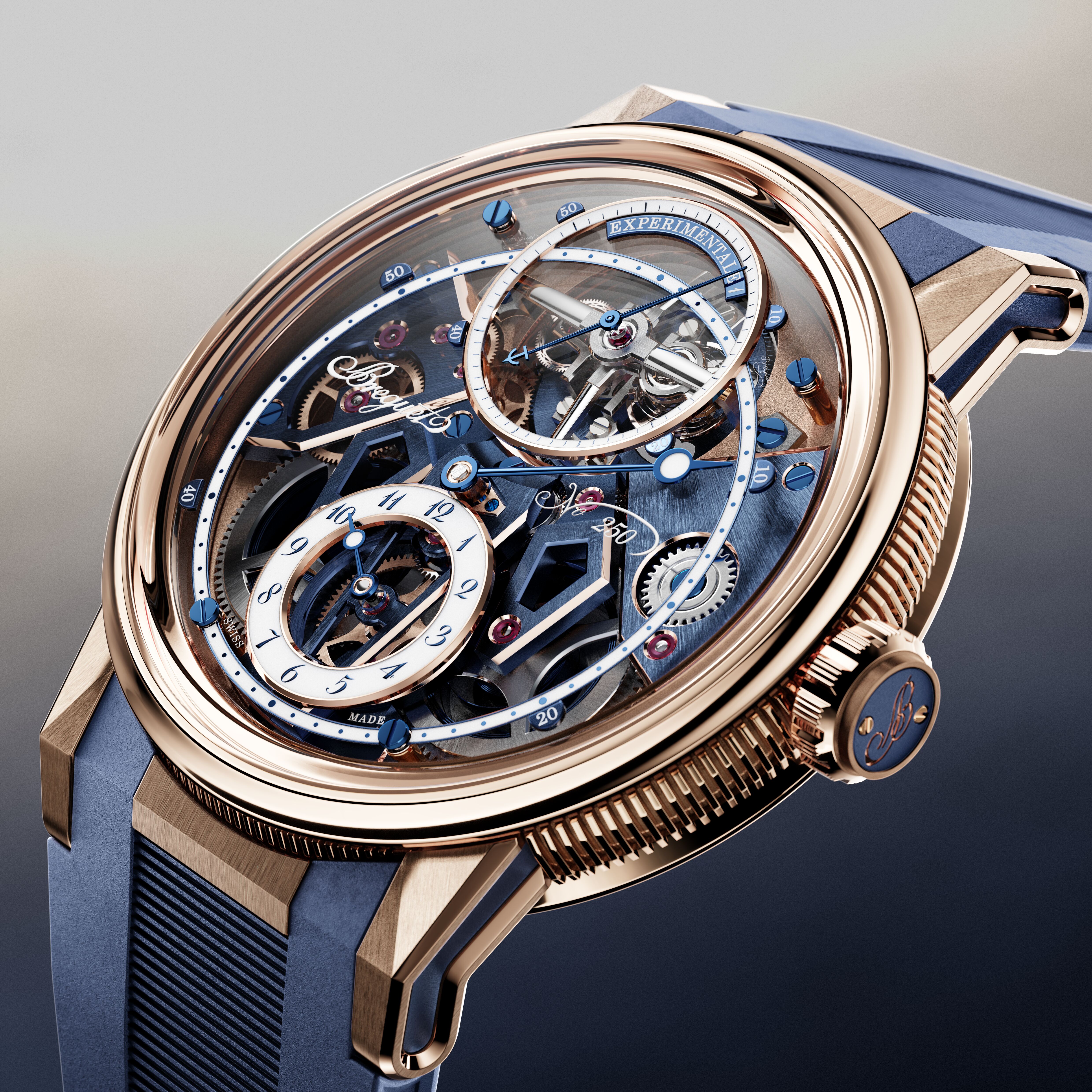 BREGUET - MARINE - E001BH/S9/5ZV - Breguet Experimentale 1:以 10 赫茲磁力擒縱陀飛輪開啟未來製錶新篇章