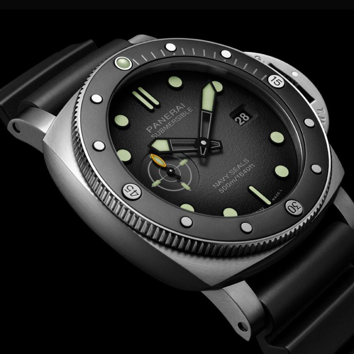 PANERAI - SUBMERSIBLE - PAM01738 - 海豹突擊隊，深海出任務！Panerai Submersible Navy SEALs腕錶PAM01738
