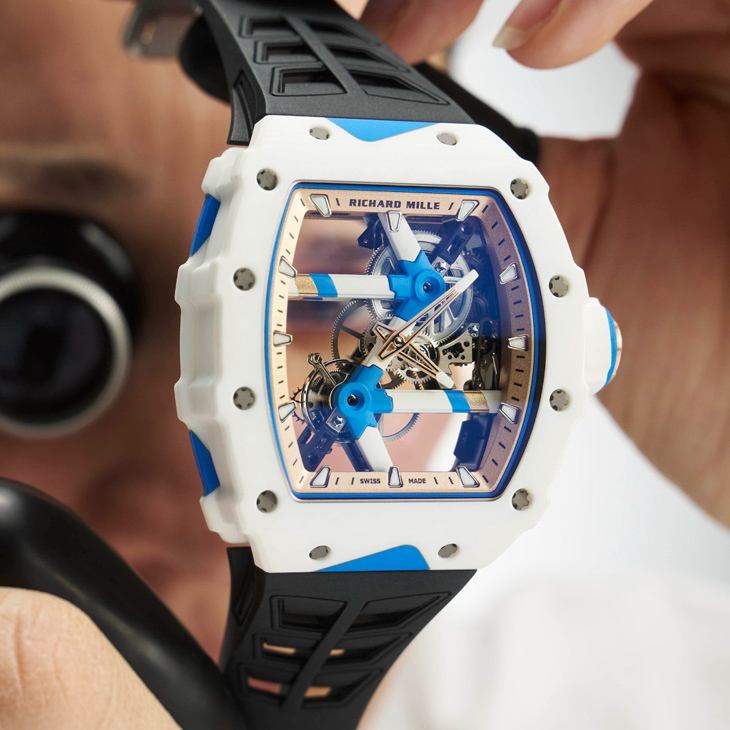 RICHARD MILLE - LIMITED EDITION - RM 64-01 - 自行車輕量工程轉化為微型機械結構｜Richard Mille RM 64-01 Colnago陀飛輪腕錶