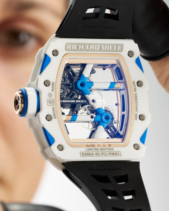RICHARD MILLE - LIMITED EDITION - RM 64-01 - 自行車輕量工程轉化為微型機械結構｜Richard Mille RM 64-01 Colnago陀飛輪腕錶