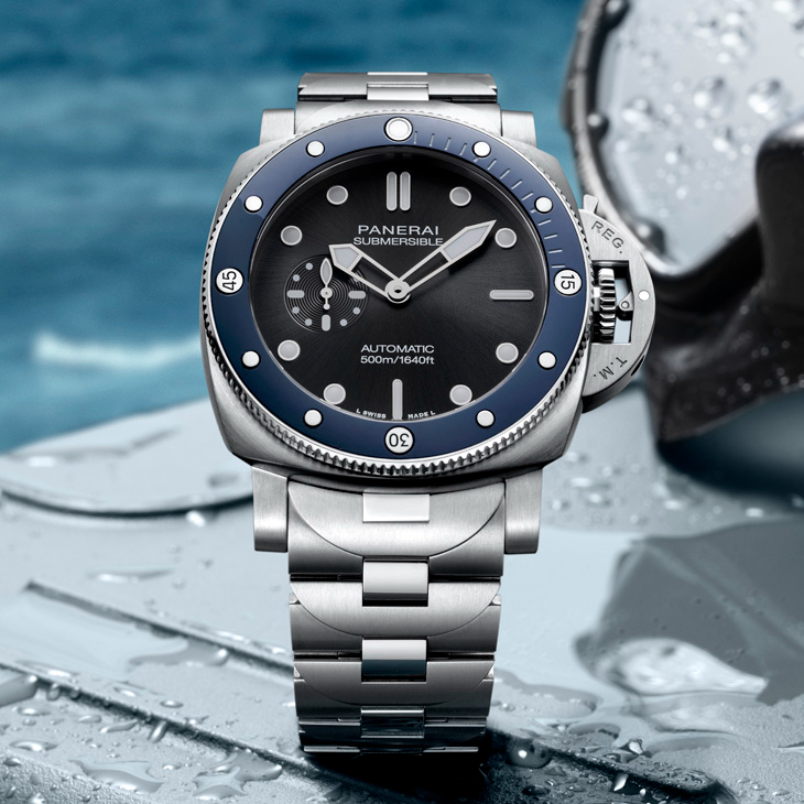 PANERAI - SUBMERSIBLE - PAM01756 - 44毫米Submersible首見金屬鍊帶款｜Panerai Submersible系列腕錶 PAM01756