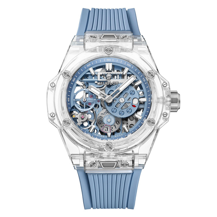 HUBLOT - BIG BANG - 424.JX.5120.RX - 天空藍映襯，透明張力再推進｜Hublot Big Bang Meca-10 十日鍊天空藍寶石腕錶