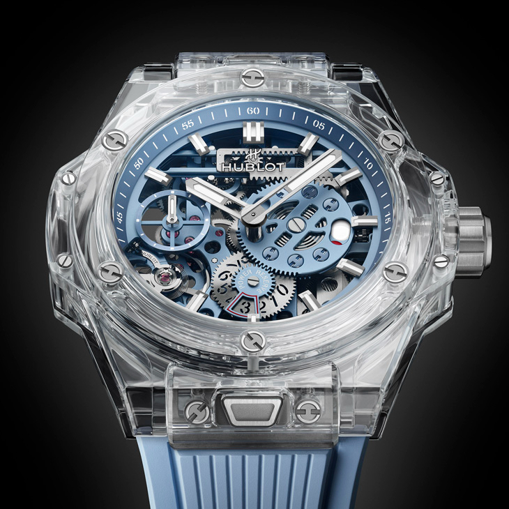 HUBLOT - BIG BANG - 424.JX.5120.RX - 天空藍映襯，透明張力再推進｜Hublot Big Bang Meca-10 十日鍊天空藍寶石腕錶
