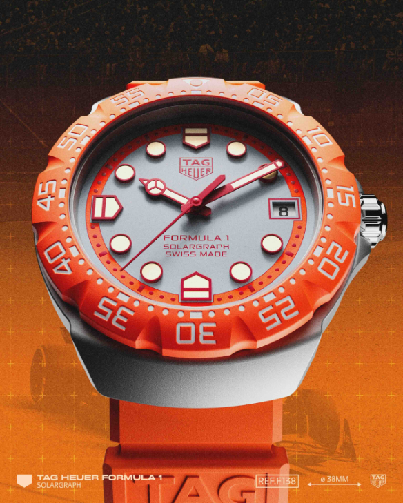 TAG HEUER - FORMULA 1 - WBY111L.BA0042 - 荷蘭橘,見證F1荷蘭大獎賽最終回|TAG Heuer Formula 1 Solargraph腕錶焰橘限量款