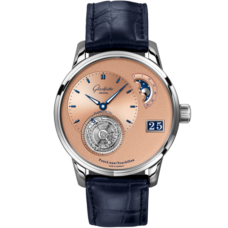 GLASHÜTTE ORIGINAL - PANO - 1-93-03-01-03-61 - 赭月流光,新錶盤工坊揭幕之作|GLASHÜTTE ORIGINAL PanoLunarTourbillon鉑金限量版