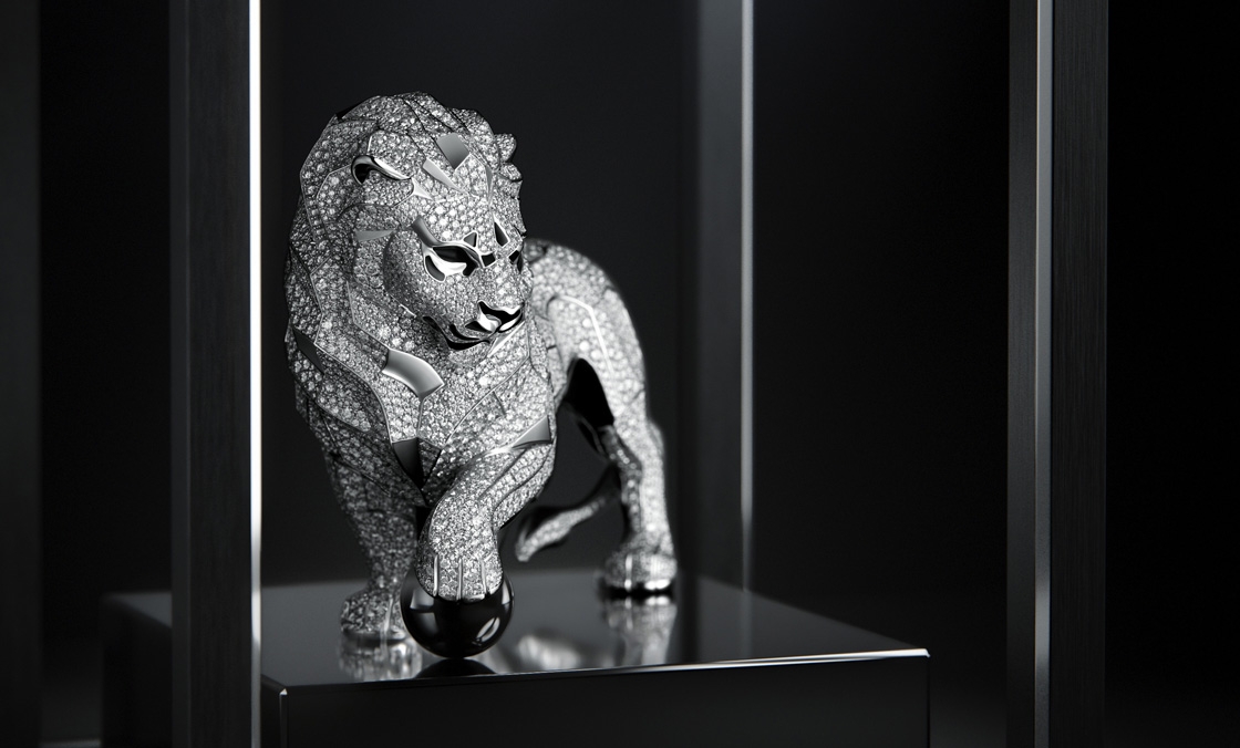 CHANEL - 高級鐘錶 - （Diamonds Astroclock座鐘） - 以獅形雕塑守護時間｜CHANEL The Lion of Mademoiselle系列時計
