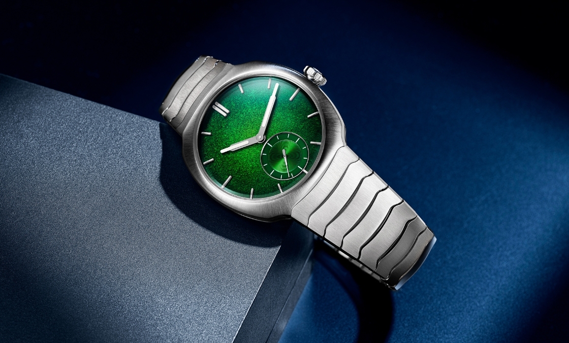H. MOSER & CIE - STREAMLINER - 6500-1201 - 腕間一抹清新流光！H. MOSER & CIE.推出Streamliner小秒針萊姆綠琺瑯專賣店限定版腕錶