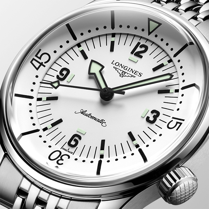 LONGINES - HERITAGE - L3.764.4.16.6 - 浪琴Legend Diver新錶登場!三款新色一次看,白色面盤超吸睛