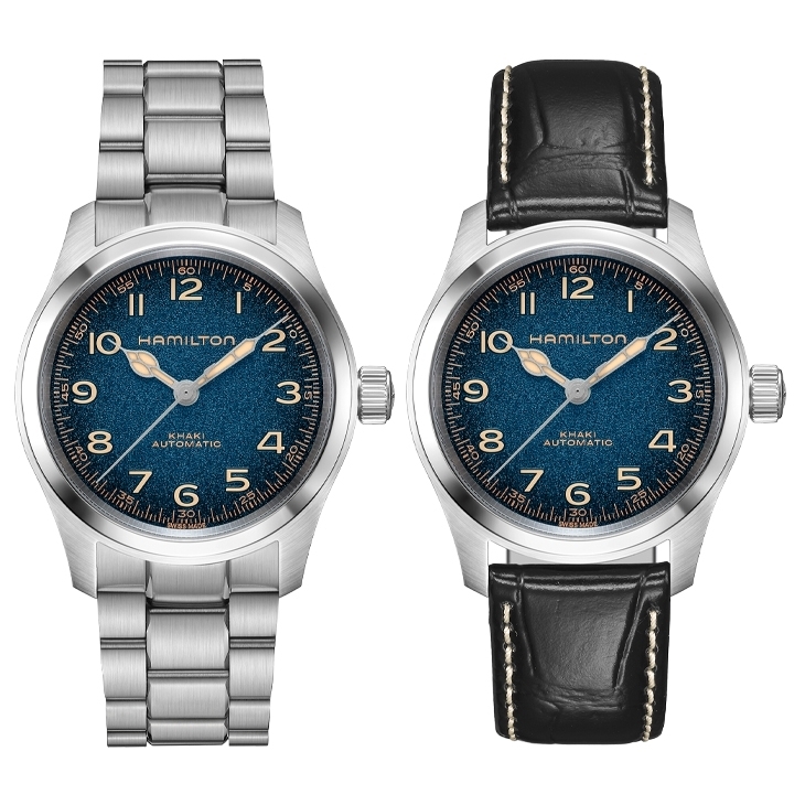 HAMILTON - KHAKI FIELD - H70405740 - 漢米爾頓墨菲腕錶再進化，星空藍面盤成為38mm新作最大亮點 