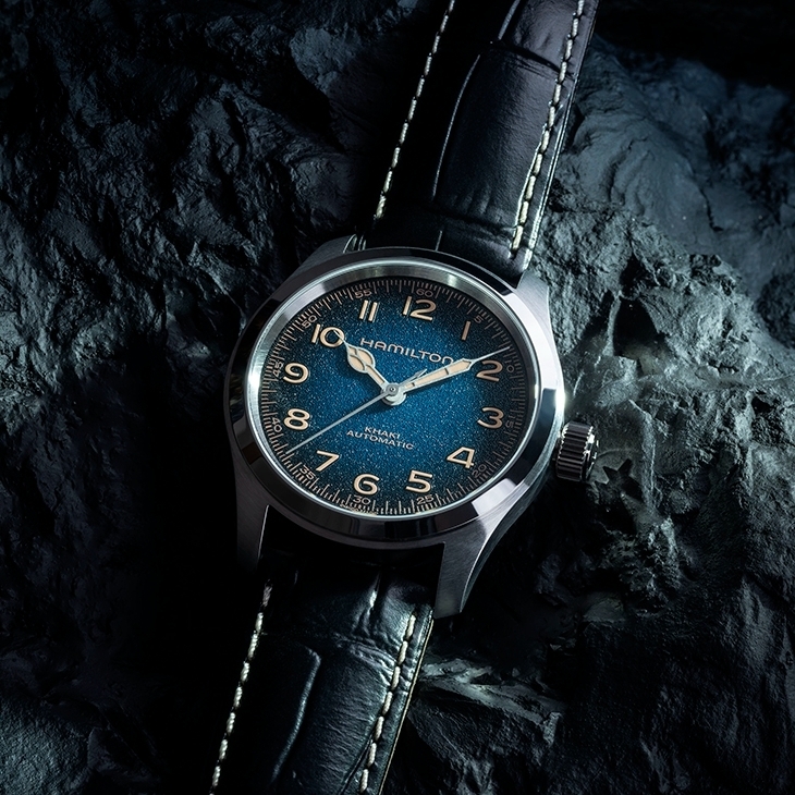 HAMILTON - KHAKI FIELD - H70405740 - 漢米爾頓墨菲腕錶再進化，星空藍面盤成為38mm新作最大亮點 