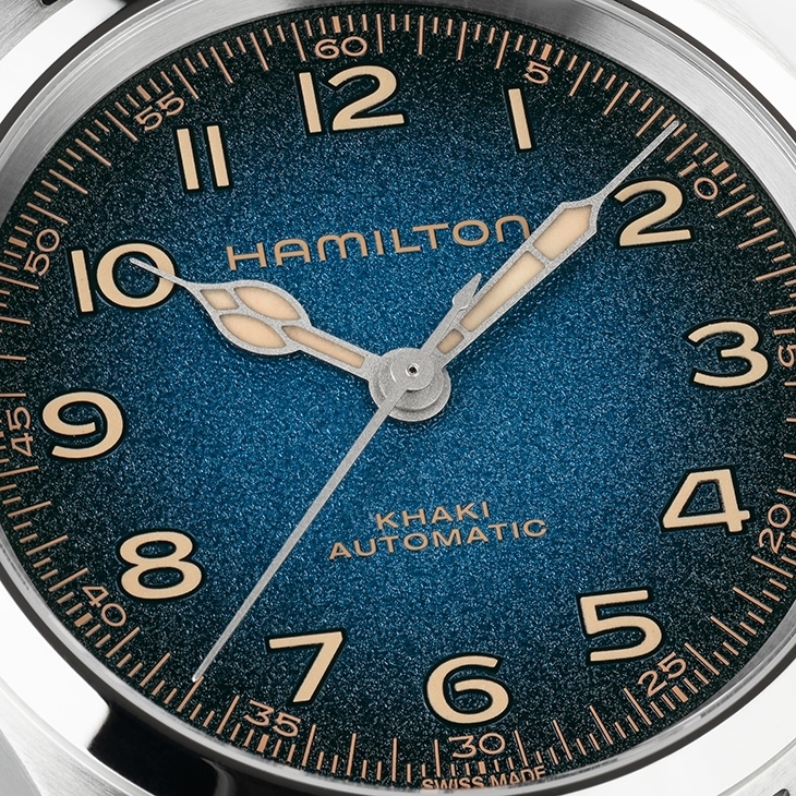 HAMILTON - KHAKI FIELD - H70405740 - 漢米爾頓墨菲腕錶再進化，星空藍面盤成為38mm新作最大亮點 