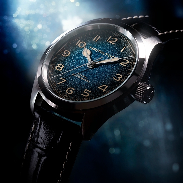 HAMILTON - KHAKI FIELD - H70405740 - 漢米爾頓墨菲腕錶再進化，星空藍面盤成為38mm新作最大亮點 