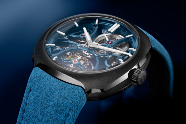 H. MOSER & CIE - STREAMLINER - 6814-2100 - 亨利慕時疾速者首度換上碳灰色陶瓷,Alpine聯名鏤空陀飛輪限量100枚