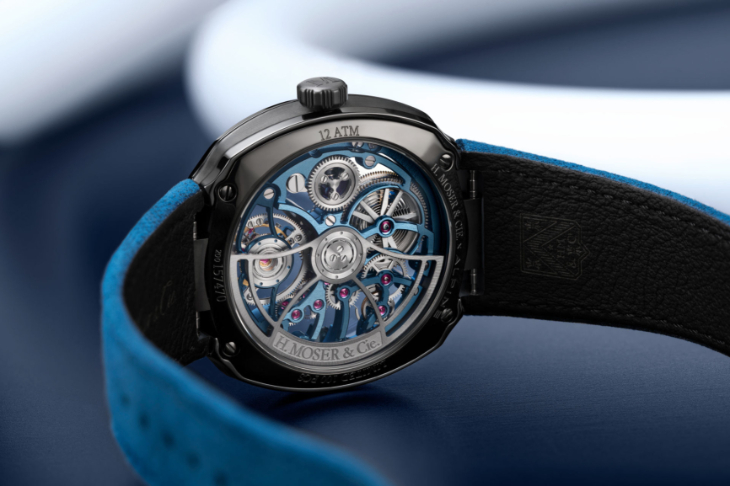 H. MOSER & CIE - STREAMLINER - 6814-2100 - 亨利慕時疾速者首度換上碳灰色陶瓷,Alpine聯名鏤空陀飛輪限量100枚