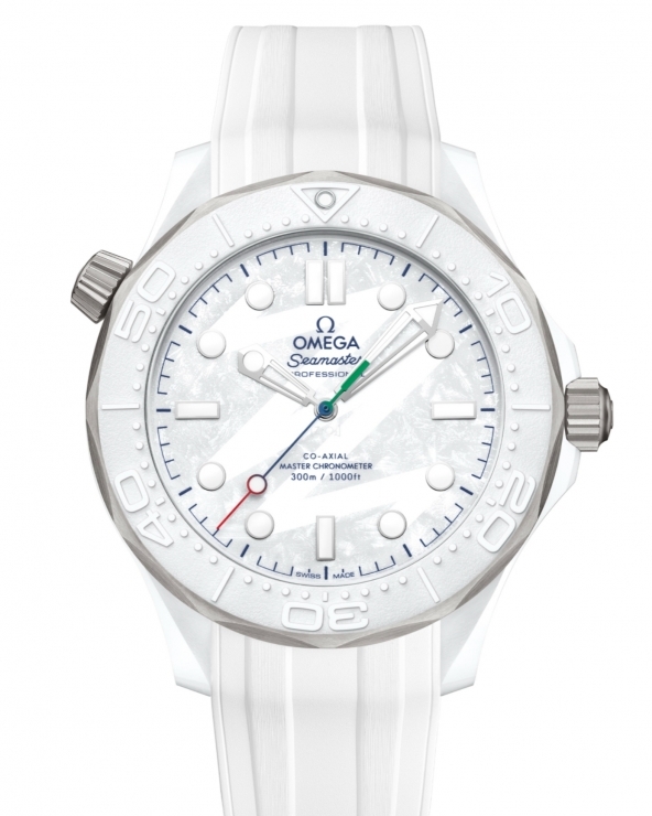 OMEGA - SEAMASTER - 522.92.44.20.04.001 - 純白極致的冰雪美學!歐米茄推出海馬潛水300米「Milano Cortina 2026」帕運特別版