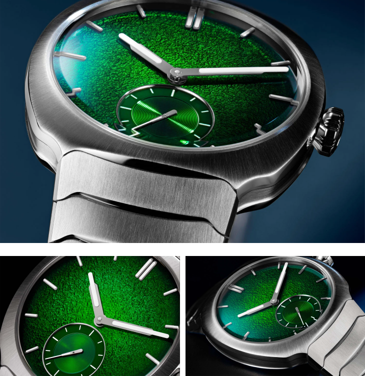 H. MOSER & CIE - STREAMLINER - 6500-1201 - 腕間一抹清新流光!H. MOSER & CIE.推出Streamliner小秒針萊姆綠琺瑯專賣店限定版腕錶