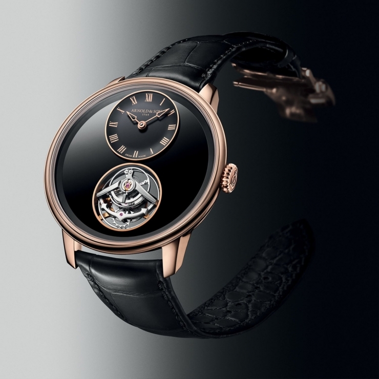 ARNOLD & Son - ULTRATHIN TOURBILLON - 1UTBX.Z03A.C1375C - 以黑色縞瑪瑙重塑航海時計精神|Arnold & Son 超薄陀飛輪新作