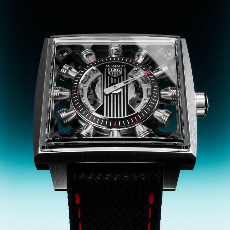 TAG HEUER - MONACO - WBW2180.FT8133 - 方形賽車錶傳奇再進化!TAG Heuer Monaco Speed 12 以翻轉跳時點燃機械激情