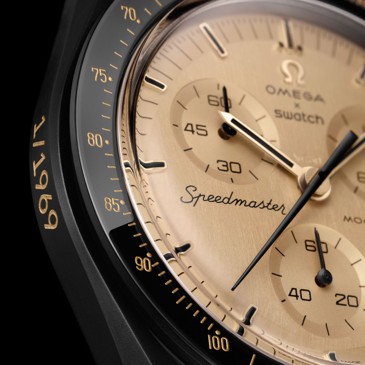 SWATCH - BIOCERAMIC - SSX01B700 - 黑金MoonSwatch 1969限量版登場! 11克黃金、全球限量1,969只與購買方式一次看