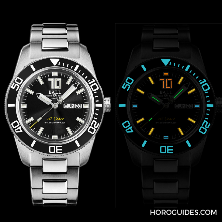 BALL WATCH - Engineer Master II - DM3308A-S3-BE - BALL Watch Skindiver Heritage AvantGlow 70 Year 照亮黑暗70年