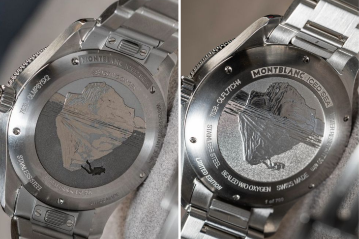 MONTBLANC - ICED SEA - 137211 - 封存萬年冰川的靈魂 2026萬寶龍Iced Sea系列 一場關於亞化石、仿舊鋼與珊瑚日落的材質奇點