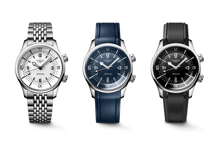 LONGINES - HERITAGE - L3.764.4.16.6 - 浪琴Legend Diver新錶登場!三款新色一次看,白色面盤超吸睛