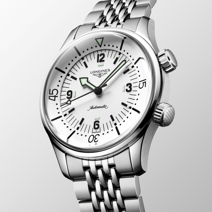 LONGINES - HERITAGE - L3.764.4.16.6 - 浪琴Legend Diver新錶登場!三款新色一次看,白色面盤超吸睛