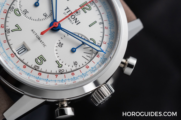TITONI - HERITAGE - 94020 S-680 - 你要復刻古董味還是摩登熊貓面?Titoni Heritage計時碼錶94019與94020