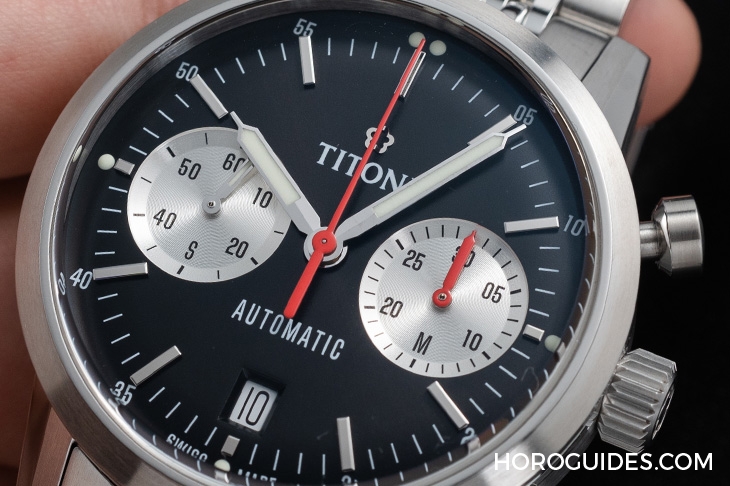 TITONI - HERITAGE - 94020 S-680 - 你要復刻古董味還是摩登熊貓面?Titoni Heritage計時碼錶94019與94020