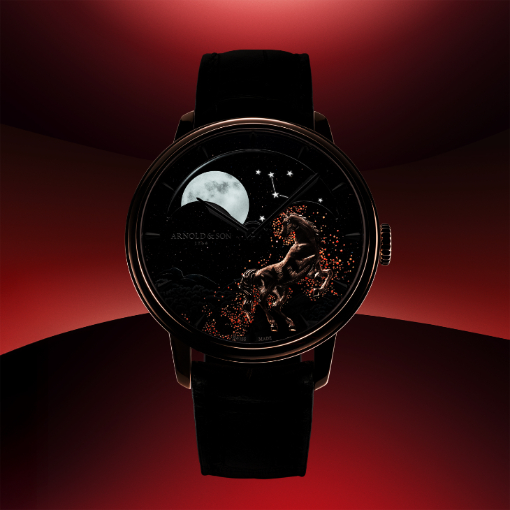 ARNOLD & Son - PERPETUAL MOON - 1GLBR.Z11A.C1293A - 火馬奔騰|Arnold & Son Perpetual Moon馬年限量腕錶