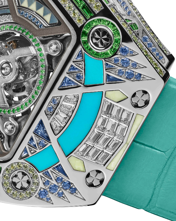 RICHARD MILLE - WOMEN - RM HJ-02 - 動態彩虹流光乍現,珠寶與機械的極致結合|RICHARD MILLE RM HJ-02自動上鍊陀飛輪鏤空腕錶