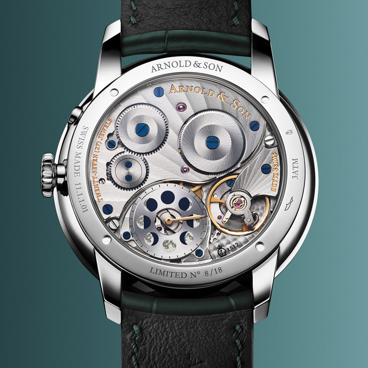 ARNOLD & Son - PERPETUAL MOON - 1GLBS.M03A.C263S - 藍月、金月與紅月,Arnold & Son月相腕錶Colours of the Moon限量版捕捉月色變化