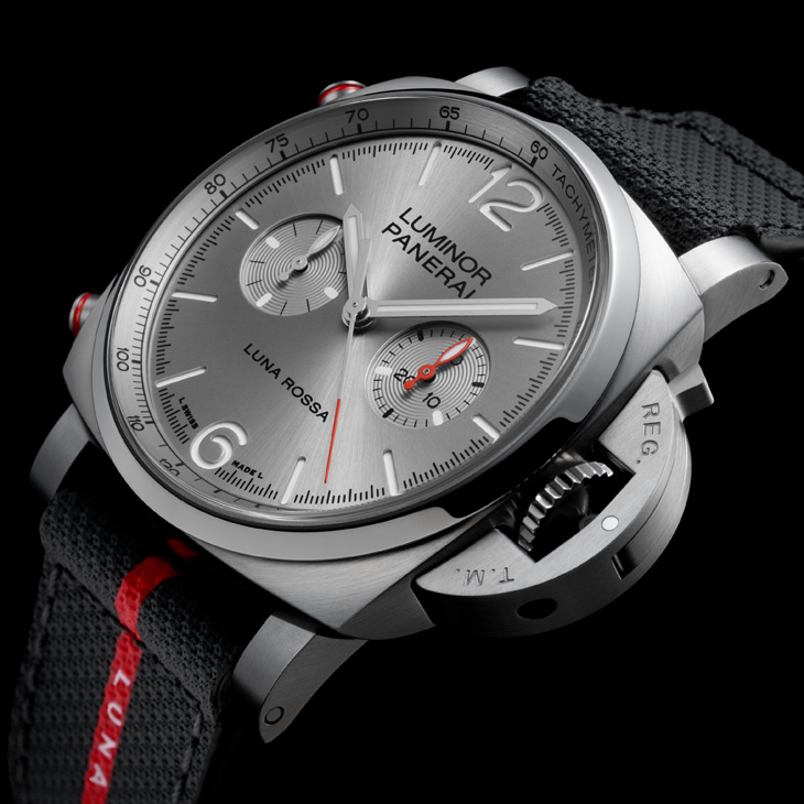 PANERAI - LUMINOR - PAM01768 - 為2027美洲盃倒數！Panerai Luna Rossa系列首次搭載魔鬼氈錶帶與金屬鍊帶
